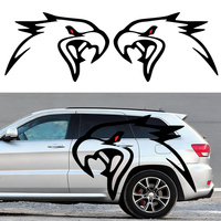 2 autocollants personnalisés en vinyle motif aigle, taille sur mesure, décorations graphiques durables et autocollantes pour carrosserie de voiture