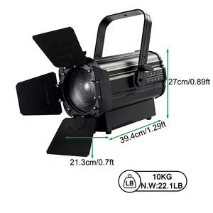Igracelite 200W/400W LED RGBAL Zoom Fresnel Luce da Studio per Chiesa e Palcoscenico Teatrale - Product Image 6