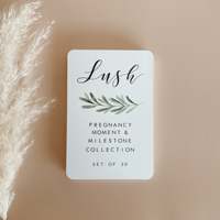 Cartes de jalons de grossesse personnalisées imprimées en usine, cartes flash de suivi de la grossesse, affirmations pour nouveau-nés destinées aux futures mamans