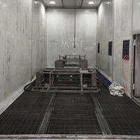Cabine de sablage industrielle en acier pour le nettoyage abrasif, le traitement de surface et la finition des structures métalliques