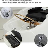Chaise électrique moderne AM21 pour le lavage des cheveux avec bassin en fibre de verre Mobilier de salon Shampooing Lit Équipement pour atelier