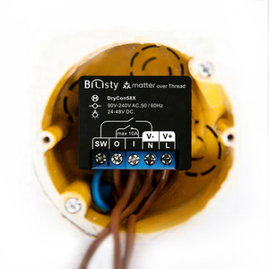 Bilihondim Boîtier numérique intelligent pour interrupteur à contact sec et variateur intelligent, compatible Matter Thread, 1 canal, 200W, sans fil, portée 30m, Google <span class=keywords><strong>Assistant</strong></span> - Product Image 3