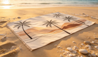 Custom High-quality 100% Cotton Printed Absorbent Quick-dry Eco-friendly Multi-function Luxury Sand Free Turkish Beach Towel