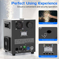 UKING 2 pièces avec flight case, machine à étincelles froides 800W pour effets de scène et de mariage, équipement DMX, télécommande, machine à feux d'artifice
