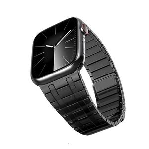 Factory Wholesale Streamlined Stainless Steel Watch <b>Strap</b> for Apple Watch Ultra 2 1 49 45 44 42mm Magnetic Design Watch Band - Product Image 2