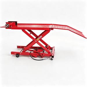 <span class=keywords><strong>Table</strong></span> élévatrice hydraulique à ciseaux rouge 800 lbs pour <span class=keywords><strong>moto</strong></span>, certifiée CE, en promotion - Product Image 1