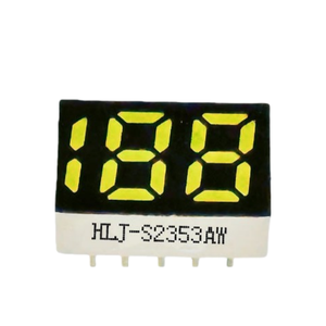 Afficheur LED blanc série 188, 0,25 pouce, 2,5 chiffres, 5 broches, une seule rangée, pour affichage du pourcentage/niveau de batterie - Product Image 2