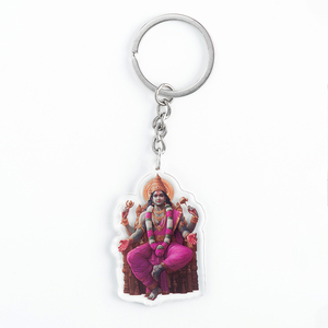 พวงกุญแจพระพิฆเนศ พระศิวะ พระวิชุน ลายดอกบัว ของ GIVELUCK ของตกแต่งทางศาสนาสำหรับชาวฮินดูหรือของขวัญงานปาร์ตี้ - Product Image 2