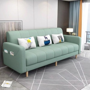 Canapé-lit double moderne en tissu capitonné avec fonction pliante commerciale cadre en bois massif <span class=keywords><strong>convertible</strong></span> tapissé pour une utilisation en appartement - Product Image 6