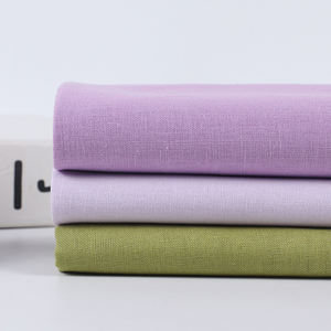 Vente chaude Tissu d'habillement en lin et <span class=keywords><strong>coton</strong></span> teint uni, Tissu coloré, Prix abordable - Product Image 2
