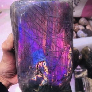 Bán buôn Chất lượng cao màu tím hồng <span class=keywords><strong>Labradorite</strong></span> freeform chữa bệnh tinh thể thạch anh freeform Fengshui đá quý để trang trí - Product Image 3