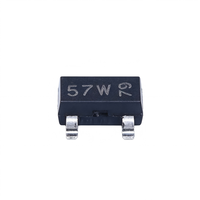 Transistor bipolaire NPN haute tension BSR19A SOT-23 160V 300mA, faible saturation, gain stable, amplificateur de signal à gain élevé, SMD