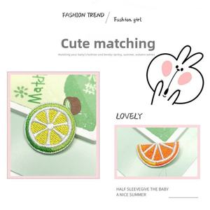 Cartoon Fruit and <b>Computer</b> Embroidery Patch Self-Adhesive Clothing <b>Accessory</b> & Journal Decoration for DIY Embroidery Projects - Product Image 3