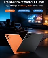 Tablette PC Android 15 personnalisée 10,1 pouces en gros, 16 Go de RAM, 1 To de ROM, avec clavier, pour les affaires et l'apprentissage
