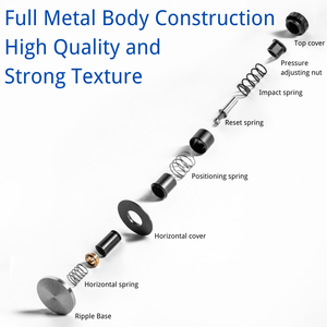 51mm 53mm 58.35mm SUS304 Stainless Steel Reusable Eco-Friendly Automatic Depth Adjustment Height Ripple Base Four Spring Force - Product Image 3