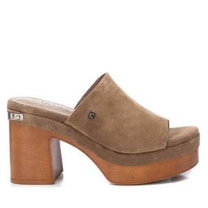 Zapatos de Tacón Tipo Mule con Plataforma de Cuero para Mujer, Marca Carmela - Product Image 1