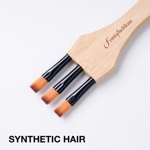 Pinceaux à <span class=keywords><strong>peinture</strong></span> personnalisés, ensemble de pinceaux plats multi-têtes pour <span class=keywords><strong>peinture</strong></span> acrylique, manche en bois synthétique, pinceau aquarelle - Product Image 5