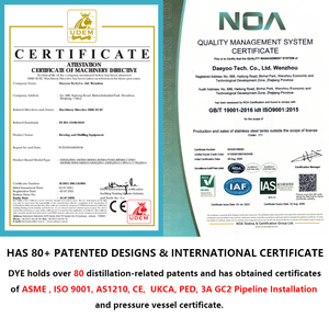 Solutions clés en main pour le whisky <span class=keywords><strong>single</strong></span> <span class=keywords><strong>malt</strong></span>, distillation tout-en-un, avec 2 alambics de 5000 L, certifiés CE et Ucka, PLC Auto - Product Image 4