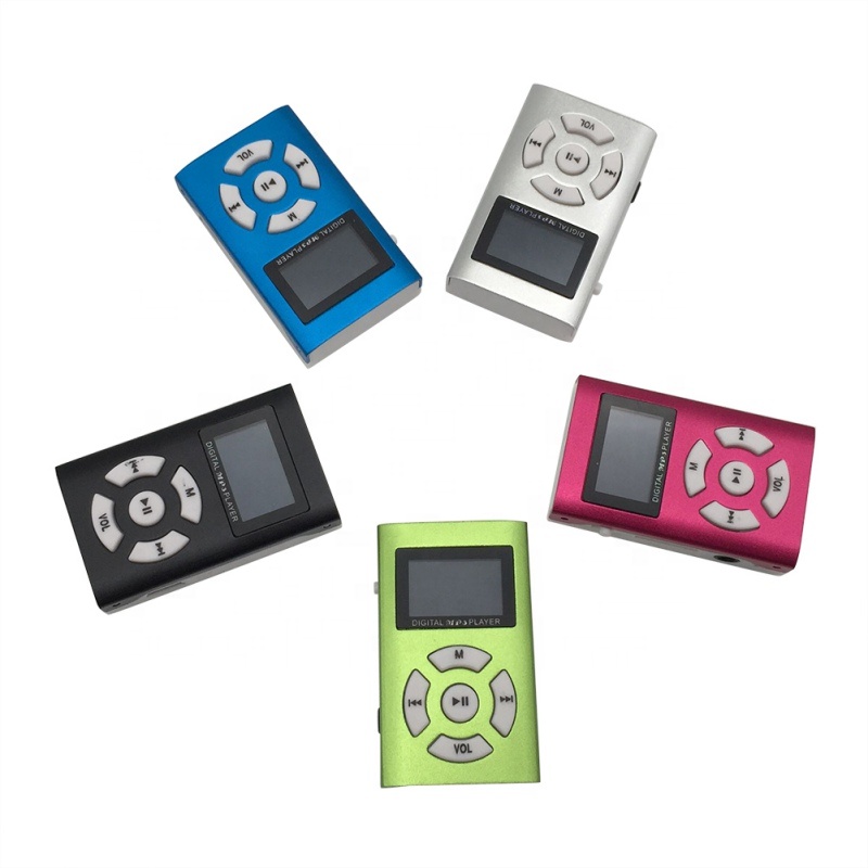 Аксессуары для мобильных телефонов, Миниатюрный цифровой usb MP3 музыкальный медиаплеер, ЖК-экран с USB-кабелем и наушниками