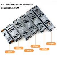 Transformateur d'alimentation LED fin AC 100-240V vers DC 12V 25A / 24V 12.5A 300W, alimentation pour bande LED