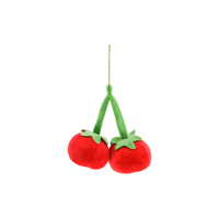 Porte-clés en peluche personnalisés, mignons et petits, imitation réaliste de tomate, jouet, création d'échantillon de porte-clés en peluche à partir d'un design