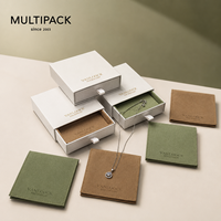 Pochette à bijoux personnalisée avec logo, sac de rangement pour bijoux en daim de luxe pour bagues, boucles d'oreilles, colliers, bracelets et pendentifs