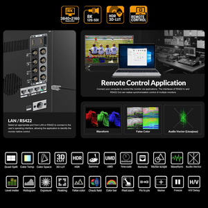 New for Q43-8K 43 Inch 8K LCD Broadcast Studio Production Monitor Quad View/3D-LUT/HDR/Gammas 4x12G-SDI for <strong>Interfaces</strong> - Product Image 4