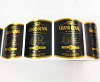 Étiquettes autocollantes personnalisées en rouleau pour bouteilles de vin, impression à chaud, dorure à chaud, étiquettes de luxe pour emballage de bouteilles de vin, vente en gros