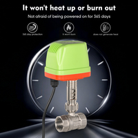 Vanne à bille motorisée à trois voies en laiton/acier inoxydable 304, étanche IP65, DN15 DN20 DN25 PN40, vanne à eau électrique haute pression