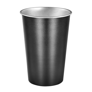 Rts 12 cái màu đen biểu tượng tùy chỉnh <span class=keywords><strong>450ml</strong></span> bức tường duy nhất thép không gỉ bột tráng bia cốc cà phê di động uống ly - Product Image 1