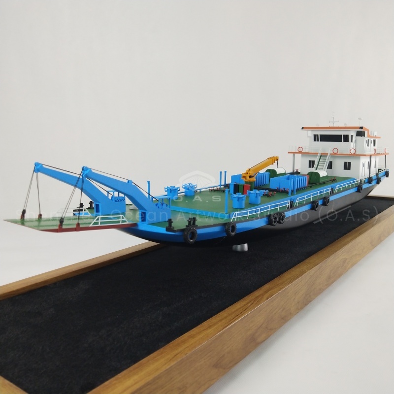 Modelo de barco de limpieza ambiental de 100cm