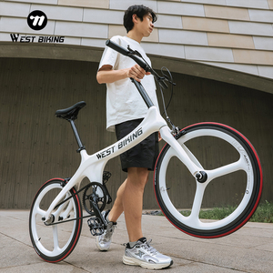 Untuk Sepeda BMX 20 Inci Rangka Full Shockproof Suspensi Ganda Serat Karbon Rem Cakram Ringan Portabel Cross Country - Product Image 2