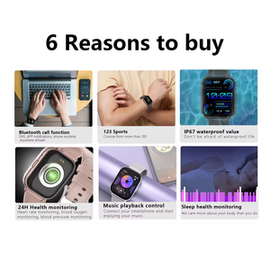 Montre intelligente G127 BT Appel Fréquence cardiaque Pression artérielle Oxygène Fitness tracker Reloj Inteligente Dafit App <span class=keywords><strong>123</strong></span> Modes sportifs Montre intelligente - Product Image 4