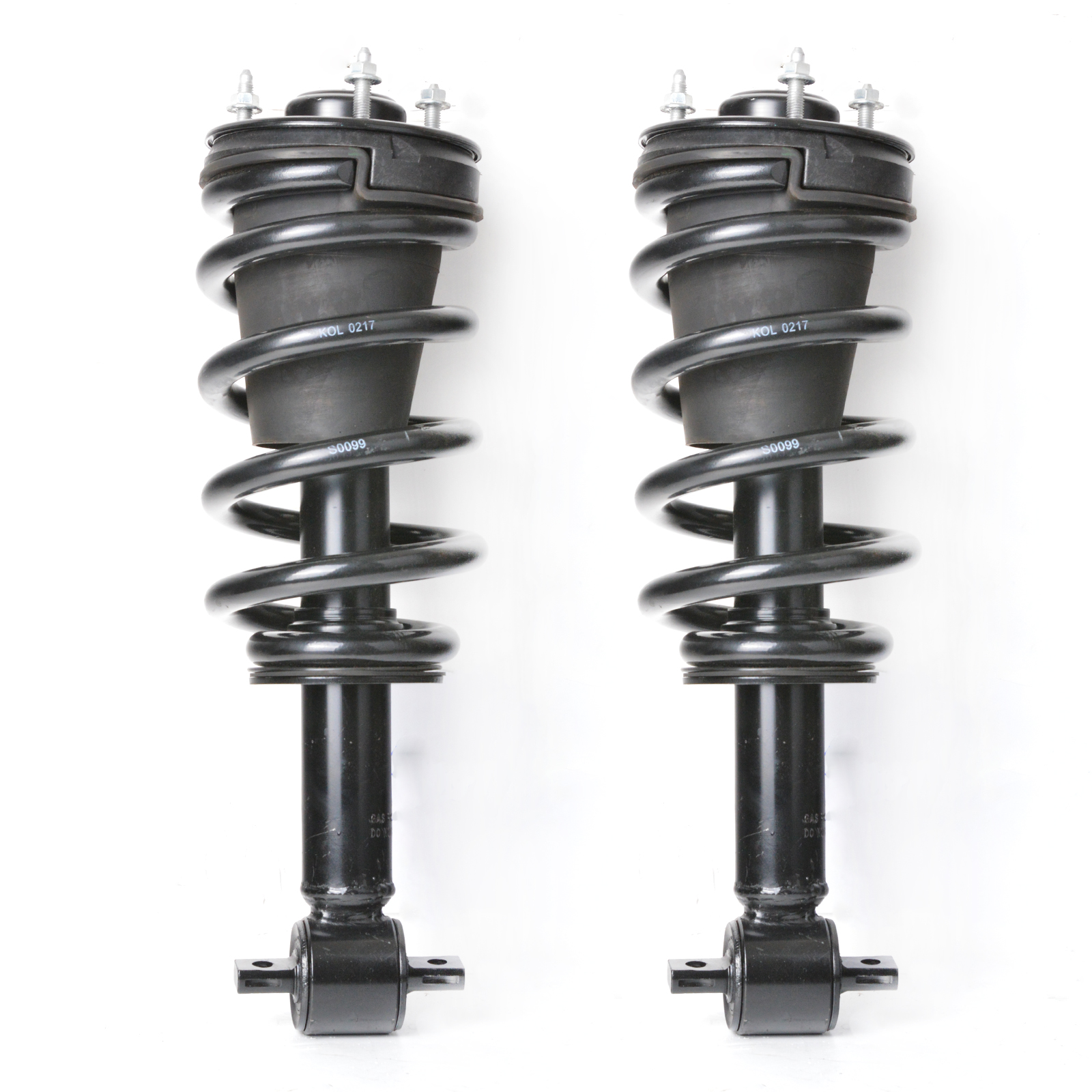 KUSATEC - Par de amortiguadores delanteros completos para Silverado 1500/GMC Sierra 1500 2007 2008 2009 2010 2011 2012 2013, 139105x2 puntales izquierda/derecha con conjuntos de muelles