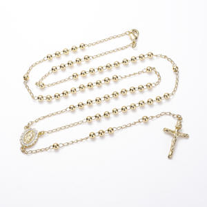 Joyería CM Venta al por Mayor Oro Laminado y Vermeil Religión San Judas Virgen María Rosario Bañado en Oro de 14k - Product Image 2