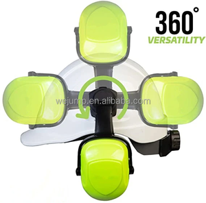 Cache-oreilles d'<span class=keywords><strong>isolation</strong></span> <span class=keywords><strong>phonique</strong></span> de construction extérieure WEJUMP Cache-oreilles enfichables anti-bruit adaptés aux casques de sécurité - Product Image 5