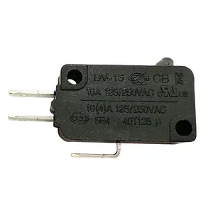 Micro-interrupteur à courant élevé du fabricant DEWO DV16 Series 16A 250V 40T125 micro-interrupteur pour aspirateur robot