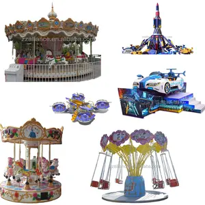 Menarik Mewah Merry-Go-Round Menyenangkan Anak Bermain Peralatan Merry-Go-Round dengan Harga Murah