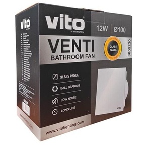 Extractor de Aire para Baño Vito de 100 mm con Rejilla de Retorno y Rodamiento de Bolas - Product Image 1