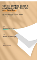 Papel Térmico en Rollo Continuo A4 LUCK JINGLE para Impresora Portátil, Papel Térmico para Recibos para Uso en Oficina, Logística y Medicina