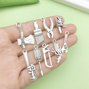 Colgante de herramienta de aleación de plata antigua con formas mixtas para accesorios de joyería DIY - Product Image 2