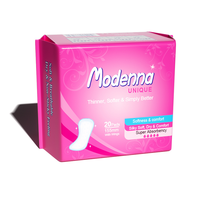 Protège-slip jetable ultra-fin OEM brillant pour femmes et hommes, respirant, super absorbant, sans ailettes, en coton écologique, 160 mm