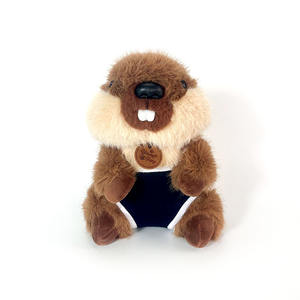 Boneka Marmot Plush Baru, Rompi Lucu, Mainan Anak, Boneka Duduk, Boneka Kartun Jelek dan Lucu, Dapat Dicetak dengan LOGO - Product Image 2