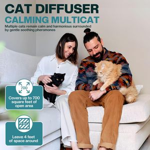 Effectieve Veilige Kattenferomonen Kalmerende Diffuser Kit Voor Verlichting Van Kattenangst 1 Diffuser 4 Navulling 48Ml Oplaadbaar - Product Image 5