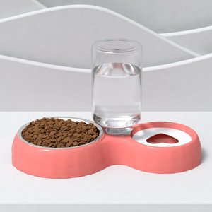 Forniture all'Ingrosso Eco-Friendly 2-in-1 Bottiglia d'Acqua Automatica per Animali Domestici con Ciotole in ABS per Cibo e Acqua, Stile Carino Aini - Product Image 2