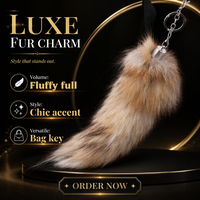 Porte-clés en peluche queue de renard moelleuse, breloque de sac, pendentif en fausse fourrure pour sac à main et sac à dos