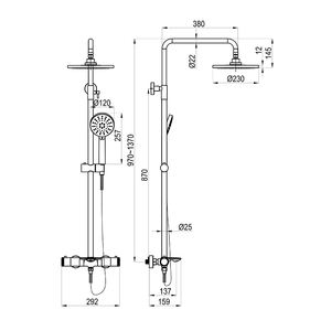 Per Empolo intelligente termostatico cromato Set <span class=keywords><strong>doccia</strong></span> nero opaco bagno <span class=keywords><strong>doccia</strong></span> rubinetti termostatici ceramica Made reggiseno - Product Image 2