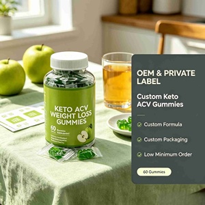Gummies Minceur Véganes <span class=keywords><strong>Coupe</strong></span>-<span class=keywords><strong>Faim</strong></span> Keto ACV Marque Blanche OEM Emballées Individuellement Pomme Verte Adulte 60 unités - Product Image 6