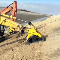 Compacteur à plaques vibrant pour la consolidation du sol et de l'asphalte, équipement de chantier compatible avec les mini-pelles