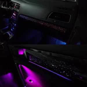 Éclairage d'ambiance intérieur de voiture SJC 64 couleurs pour Volkswagen <span class=keywords><strong>Golf</strong></span> <span class=keywords><strong>7</strong></span> MK7 2014-2020, style ciel étoilé, kit d'éclairage LED automatique pour mise à niveau - Product Image 4